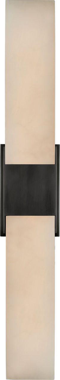 Covet Double Box Sconce | Bronze | Alabaster