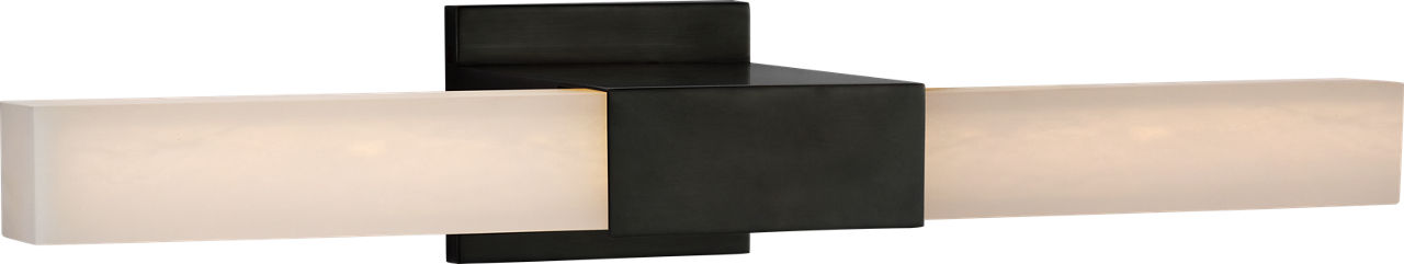 Covet 24" Over The Mirror Bath Light | Bronze | Alabaster