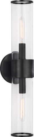 Liaison Medium Sconce | Bronze | Clear Glass