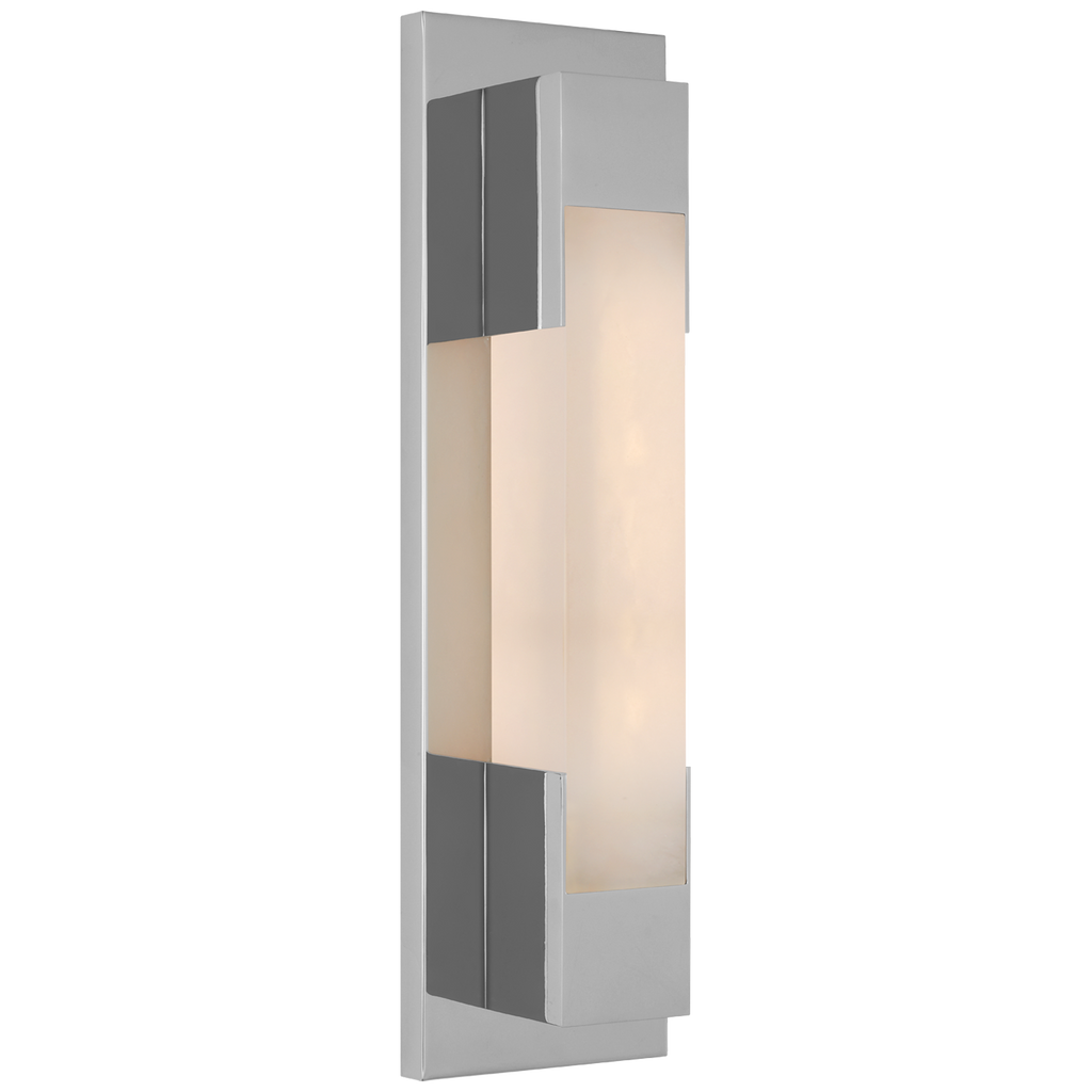 Covet 16" Bracketed Bath Light | Polished Nickel | Alabaster