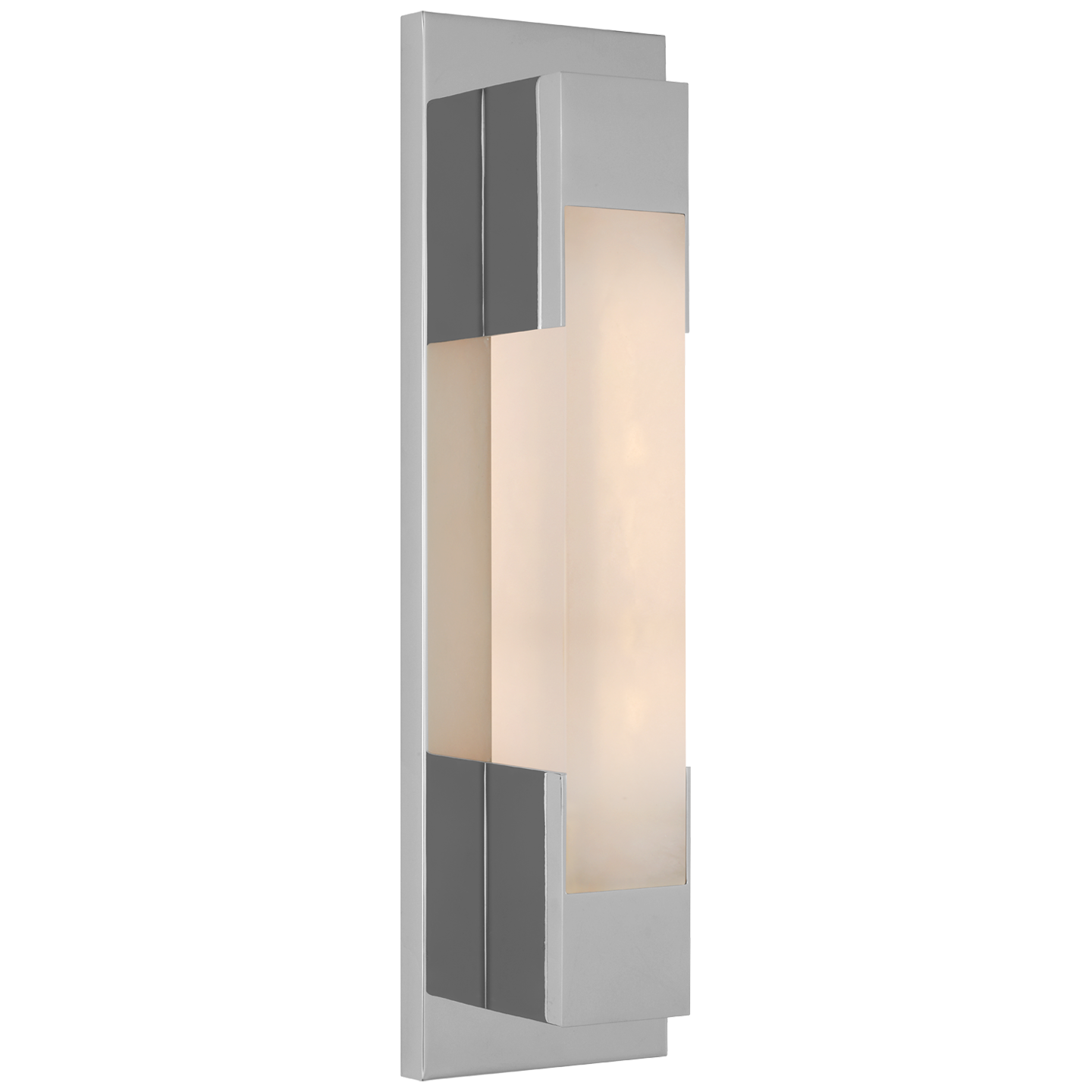 Covet 16" Bracketed Bath Light | Polished Nickel | Alabaster