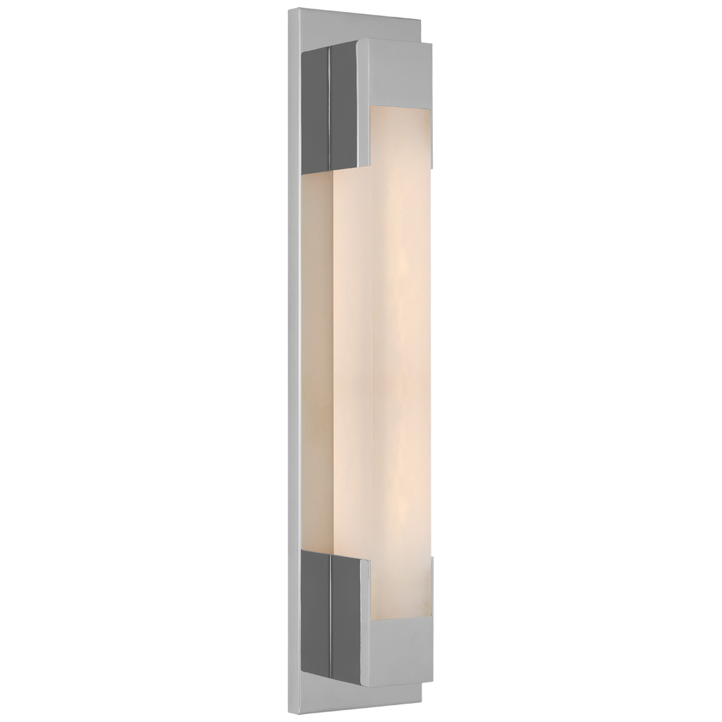 Covet 21" Bracketed Bath Light | Polished Nickel | Alabaster