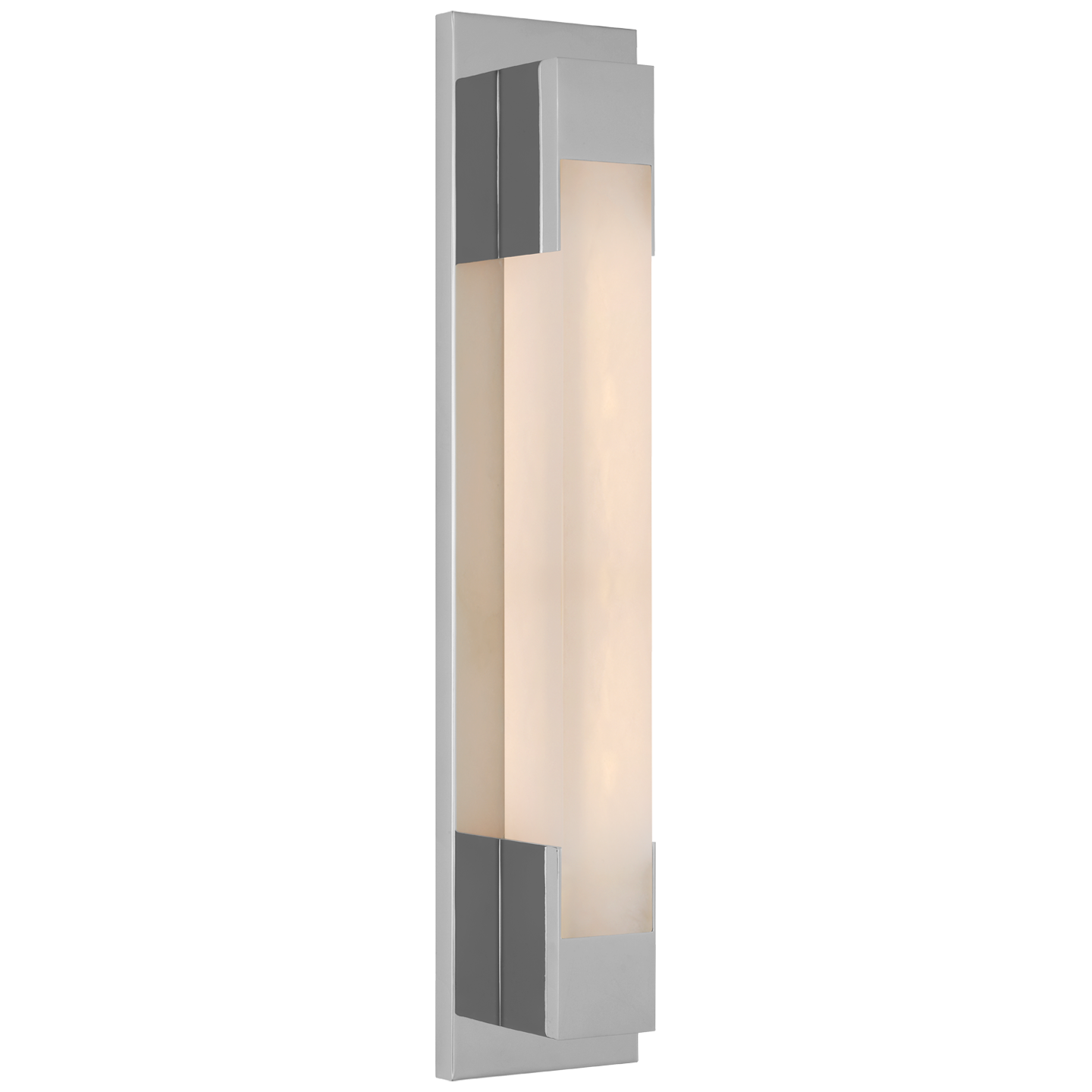 Covet 21" Bracketed Bath Light | Polished Nickel | Alabaster