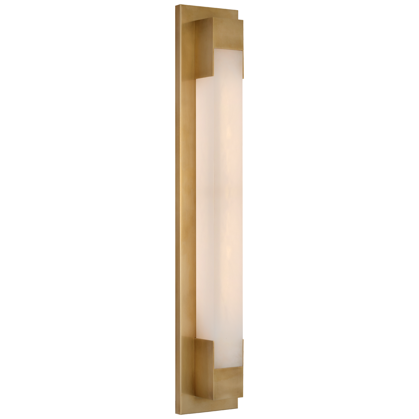 Covet 26" Bracketed Bath Light | Antique-Burnished Brass | Alabaster
