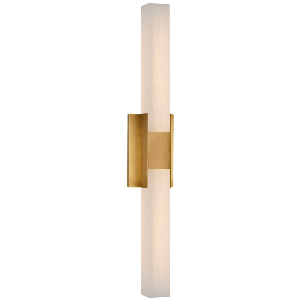 Covet 28" Double Bath Light | Antique-Burnished Brass | Alabaster