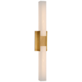 Covet 28" Double Bath Light | Antique-Burnished Brass | Alabaster