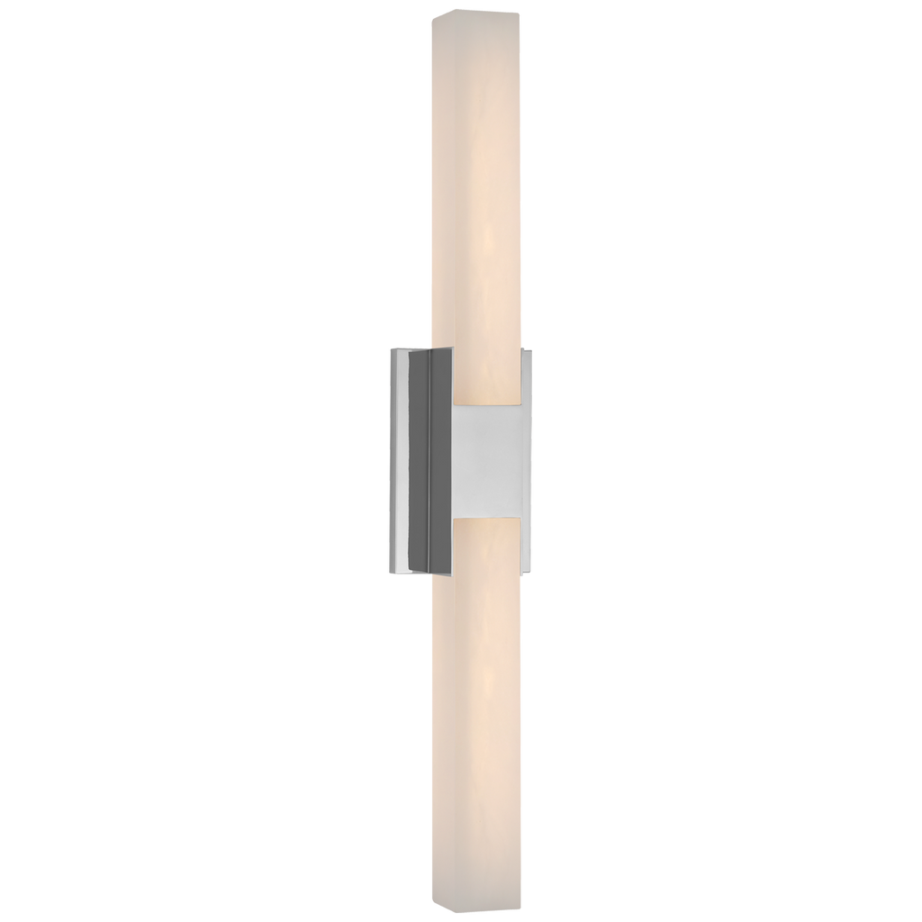 Covet 28" Double Bath Light | Polished Nickel | Alabaster