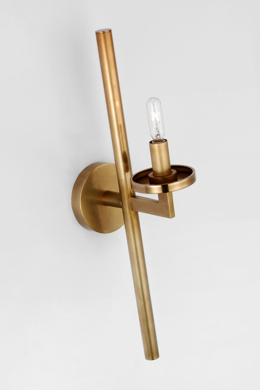 Liaison Single Sconce | Antique-Burnished Brass