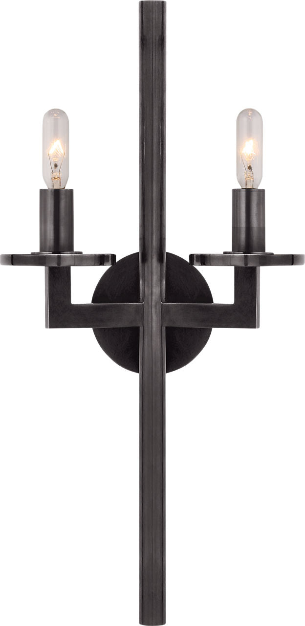 Liaison Double Sconce | Bronze