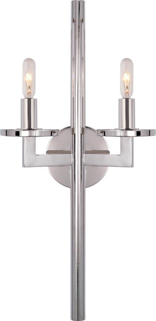 Liaison Double Sconce | Polished Nickel