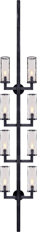 Liaison Statement Sconce | Bronze | Crackle Glass