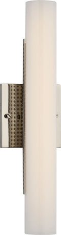 Precision 15" Bath Light | Polished Nickel | White Glass