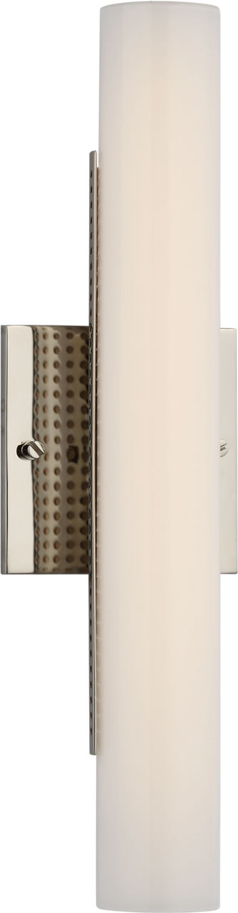 Precision 15" Bath Light | Polished Nickel | White Glass