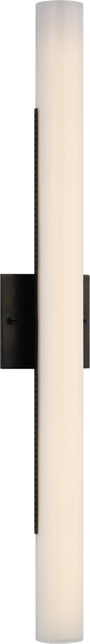 Precision 28" Bath Light | Bronze | White Glass