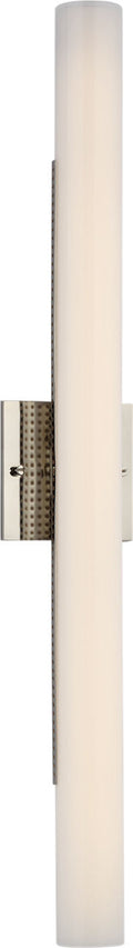 Precision 28" Bath Light | Polished Nickel | White Glass