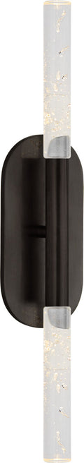 Rousseau Medium Vanity Sconce | Bronze | Seeded Glass