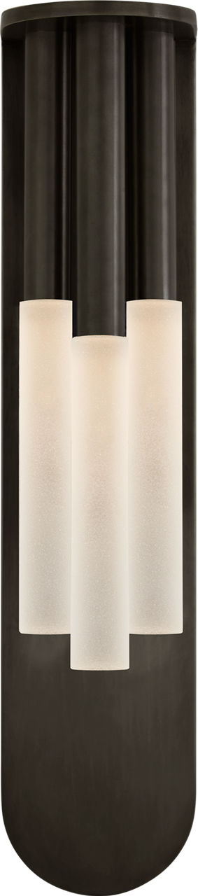 Rousseau Medium Multi-Drop Sconce | Bronze | Etched Crystal