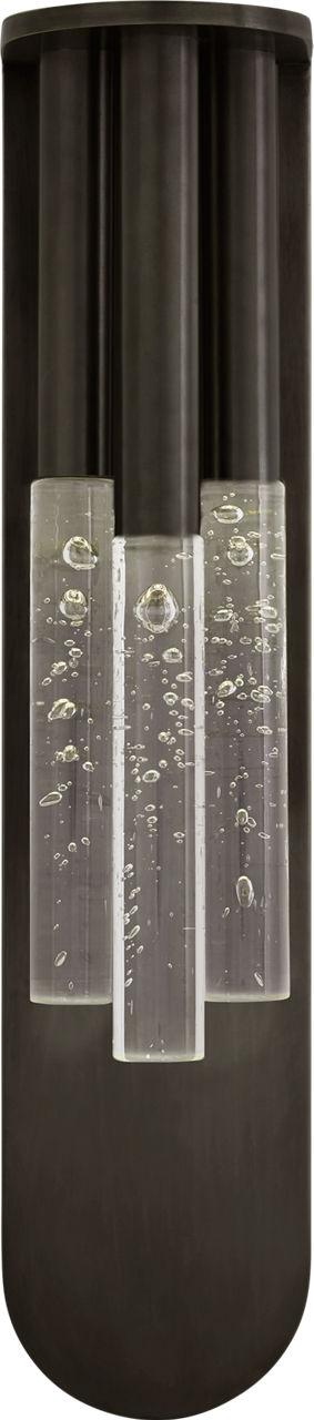 Rousseau Medium Multi-Drop Sconce | Bronze | Seeded Glass