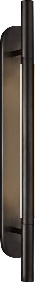 Rousseau Medium Bracketed Sconce | Bronze | Etched Crystal