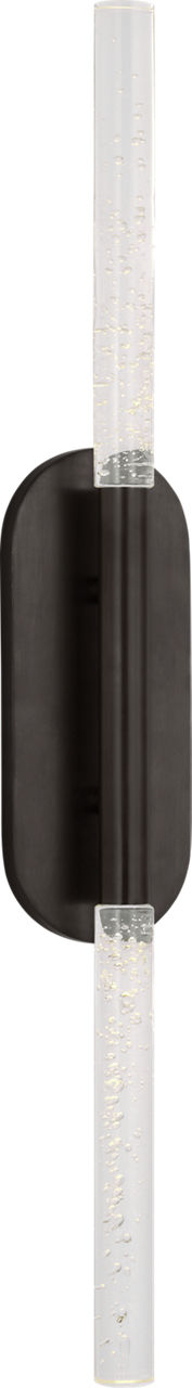 Rousseau Large Vanity Sconce | Bronze | Seeded Glass