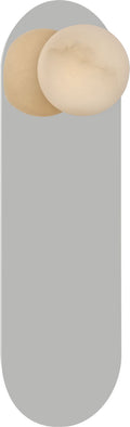 Pertica 14" Sconce | Polished Nickel | Alabaster