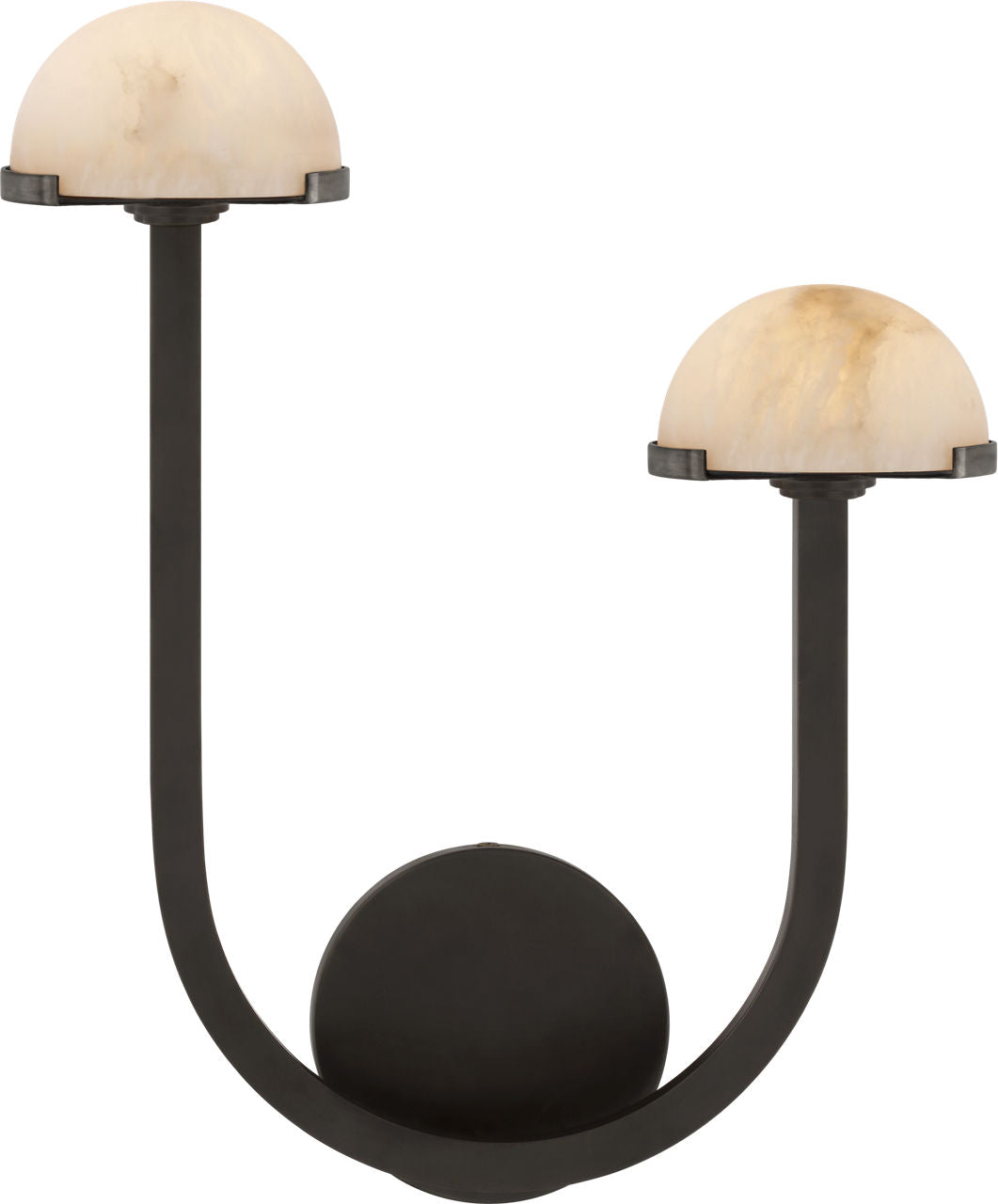 Pedra 15" Asymmetrical Right Sconce | Bronze | Alabaster