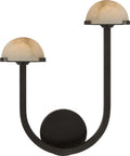 Pedra 15" Asymetrical Left Sconce | Bronze | Alabaster
