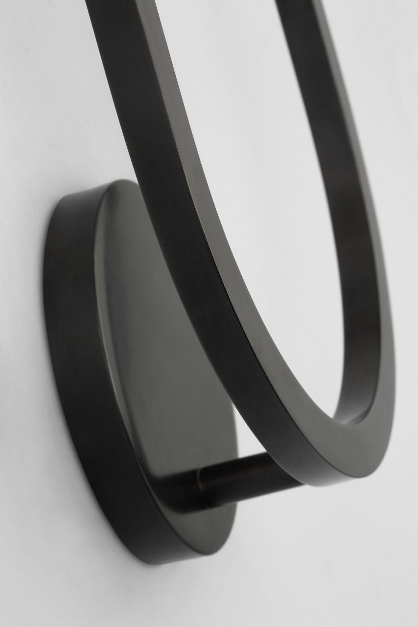 Pedra 15" Asymetrical Left Sconce | Bronze | Alabaster