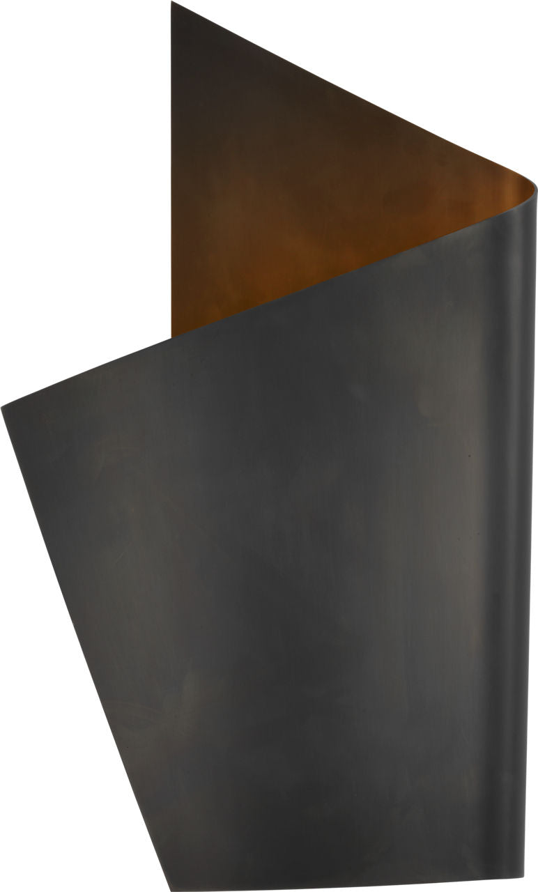 Piel Left Wrapped Sconce | Bronze