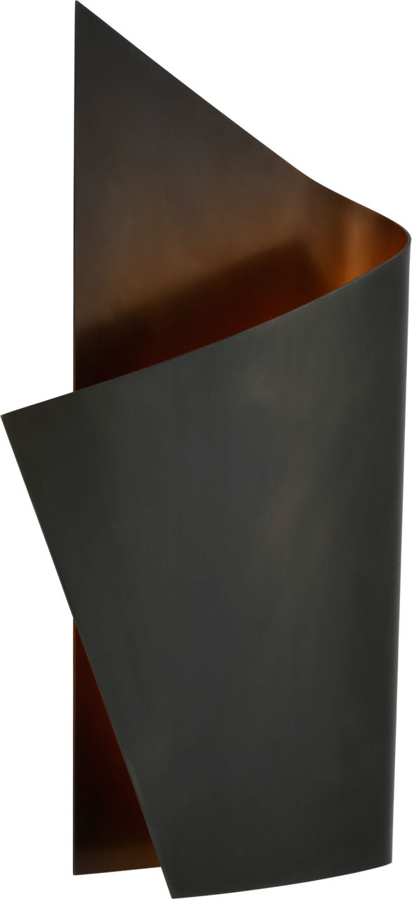 Piel Left Wrapped Sconce | Bronze