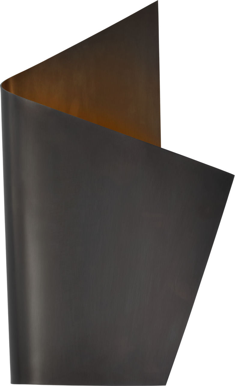 Piel Right Wrapped Sconce | Bronze