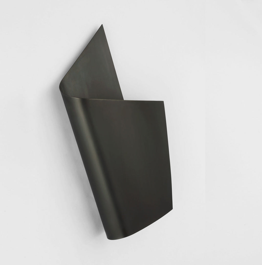 Piel Right Wrapped Sconce | Bronze