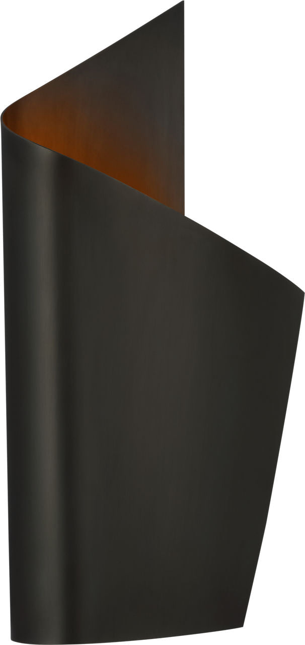 Piel Right Wrapped Sconce | Bronze