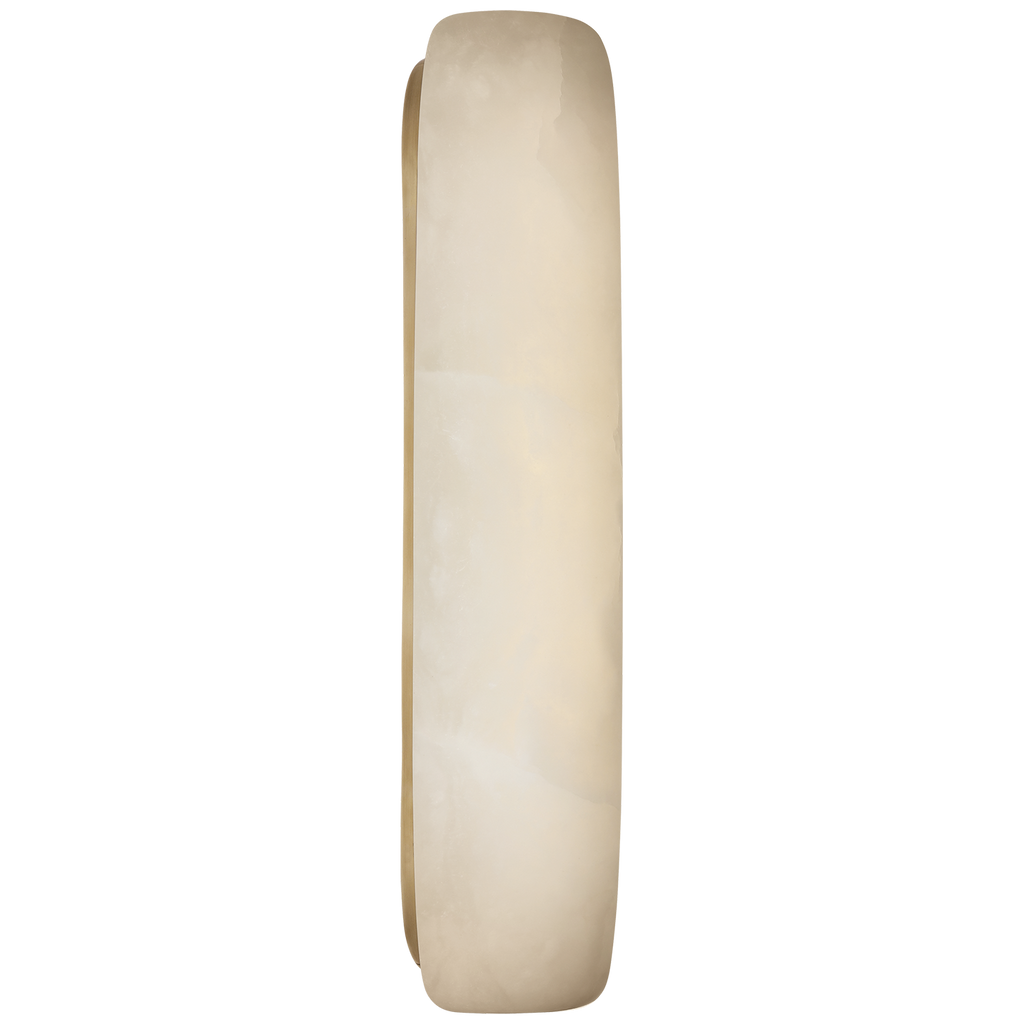 Formosa 20" Linear Sconce | Alabaster and Antique-Burnished Brass