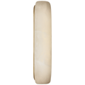 Formosa 20" Linear Sconce | Alabaster and Antique-Burnished Brass