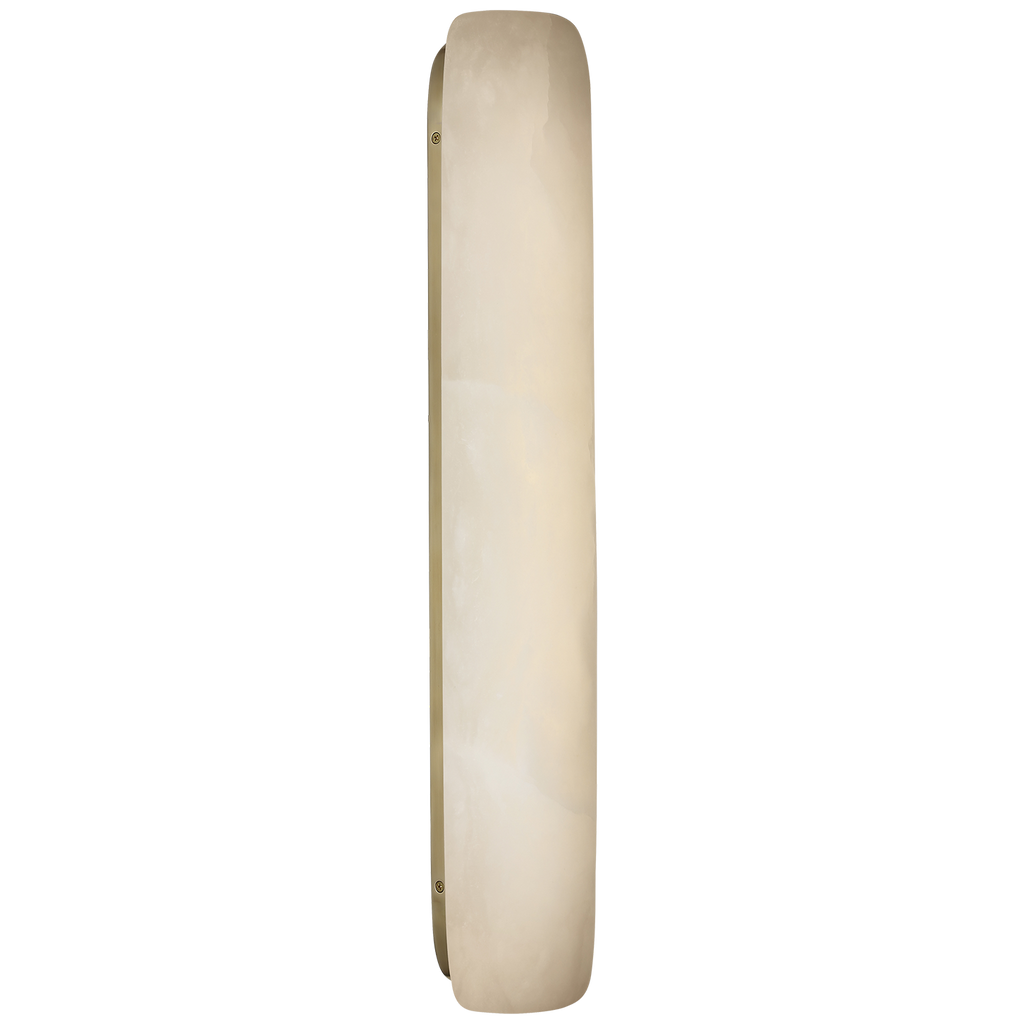Formosa 26" Linear Sconce | Alabaster and Antique-Burnished Brass