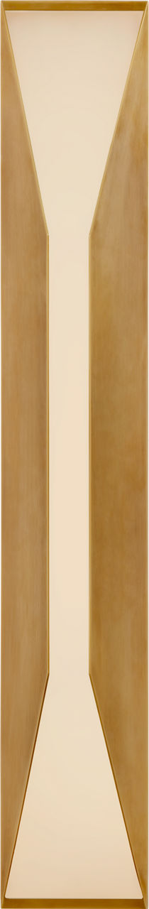 Stretto 28" Sconce | Antique-Burnished Brass | Frosted Glass