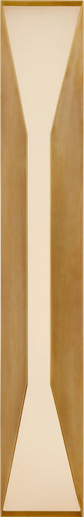 Stretto 28" Sconce | Antique-Burnished Brass | Frosted Glass