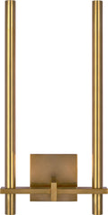 Axis Medium Two Arm Sconce | Antique-Burnished Brass