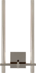 Axis Medium Two Arm Sconce | Polished Nickel
