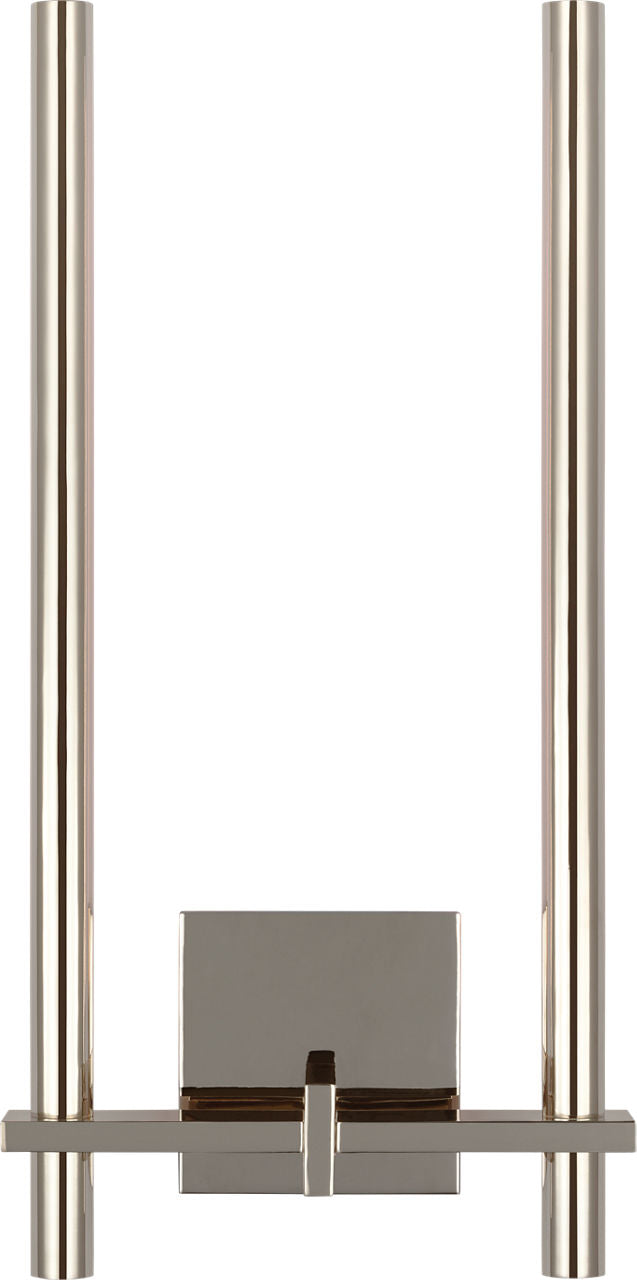Axis Medium Two Arm Sconce | Polished Nickel