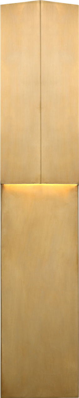 Rega 24" Folded Sconce | Antique-Burnished Brass