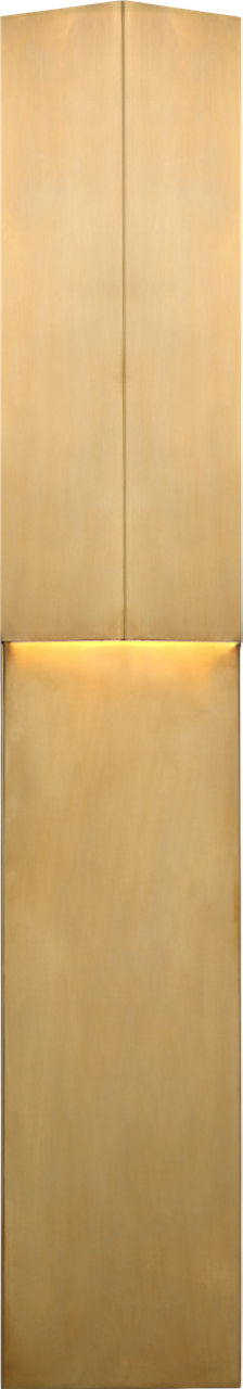 Rega 30" Folded Sconce | Antique-Burnished Brass