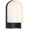 Trouve 8" Sconce | Bronze | White Glass