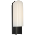 Trouve 14" Sconce | Bronze | White Glass