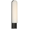 Trouve 23" Sconce | Bronze | White Glass