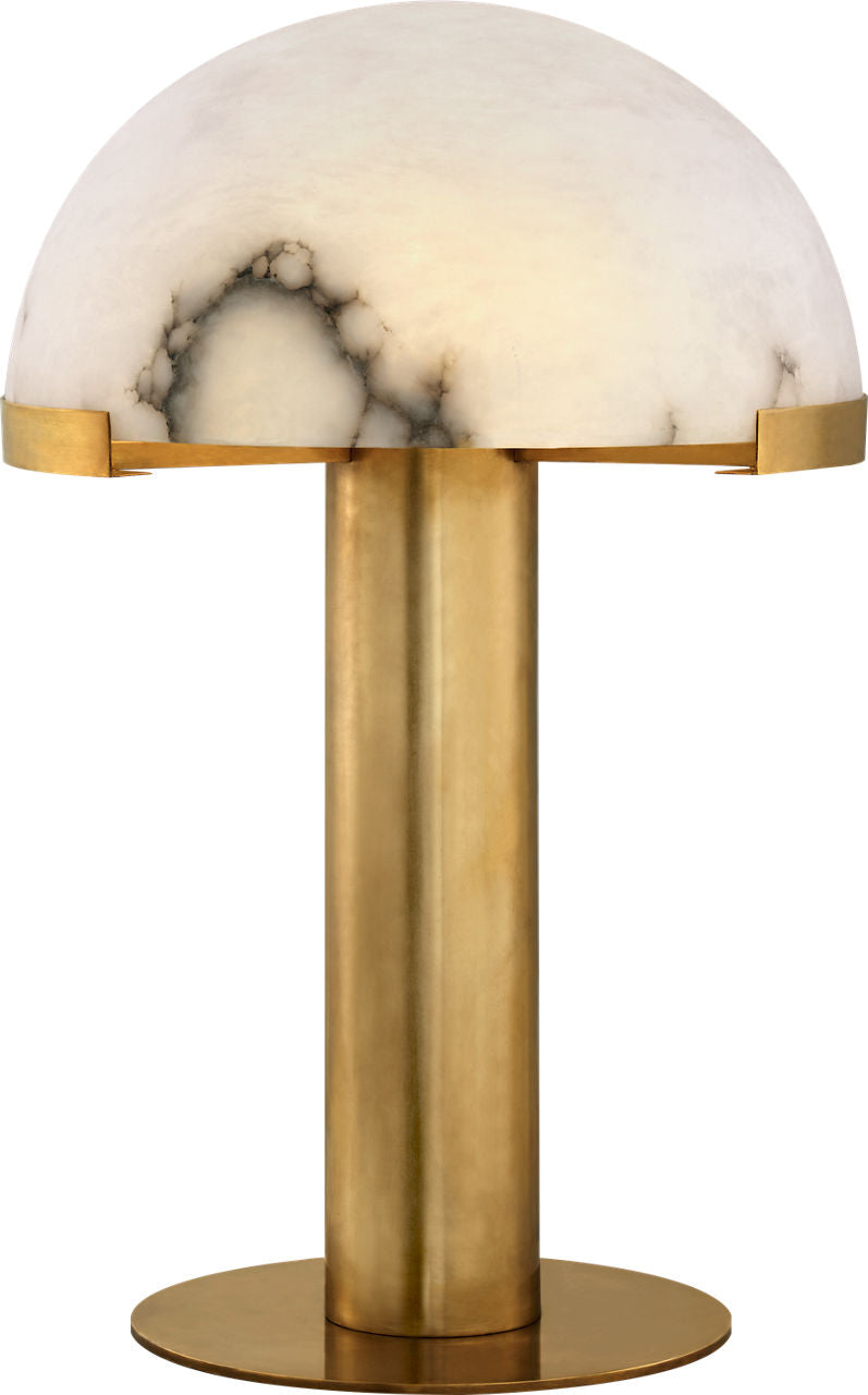 Melange Table Lamp | Antique-Burnished Brass | Alabaster