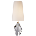 Halcyon Accent Cordless Table Lamp | Crystal | Linen Shade