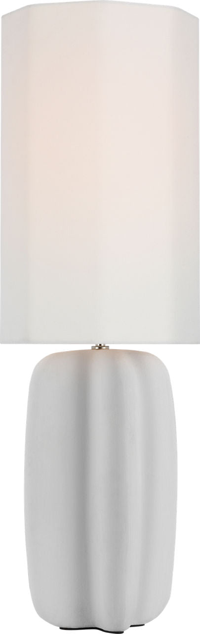 Alessio Large Table Lamp | Plaster White | Linen Shade