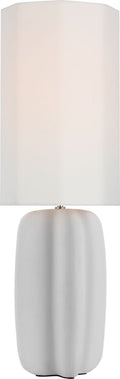 Alessio Large Table Lamp | Plaster White | Linen Shade
